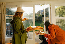 Load image into Gallery viewer, Our beautiful models Steph and Casey wearing our Chloe Layer. Casey  wears the Sienna option in size M-L, Steph wears the Olive green in XS