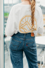 Load image into Gallery viewer, Brighten Your Wardrobe Sustainably 💚
Slip into eco-conscious style with the white Eco Luxe Oversized T-Shirt. Crafted from GOTS-certified organic cotton using renewable energy, it’s the ultimate white tee for those who love both comfort and a cleaner planet.