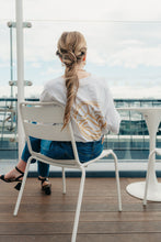 Load image into Gallery viewer, Pure Comfort, Pure Sustainability 🌍
Our Eco Luxe Oversized T-Shirt in classic white combines effortless style with a commitment to the planet. Made with luxurious organic cotton and crafted with renewable energy, this unisex tee offers both comfort and a positive impact. Available in XS-2XL