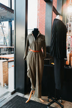 Load image into Gallery viewer, sustainable-corduroy-jumpsuit-back-green.jpg