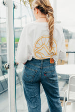 Load image into Gallery viewer, Simplicity Meets Sustainability 🌞
The Eco Luxe Oversized T-Shirt in white is your go-to for clean, conscious style. With Fair Wear, PeTA Vegan, and Climate Neutral certifications, this piece is as pure as it looks—perfect for layering or as a standalone statement of sustainable fashion
