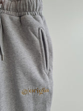 Load image into Gallery viewer, Gorgeous Brushed 100% Organic Cotton Track Pants. Ethically made in factory fueled by solar and wind energy. Embroidery done by local NZ owned business in Dunedin.
