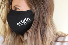 Load image into Gallery viewer, Founder Zoey wearing the triple layer organic cotton mask
