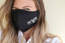 Load image into Gallery viewer, Founder Zoey wearing the triple layer organic cotton mask
